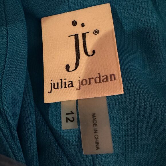 Teal Blue Sleeveless Midi Dress High Low Hem Casual - Picture 9 of 9